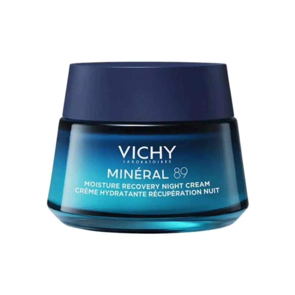 Vichy Mineral 89 night cream jar on a white background