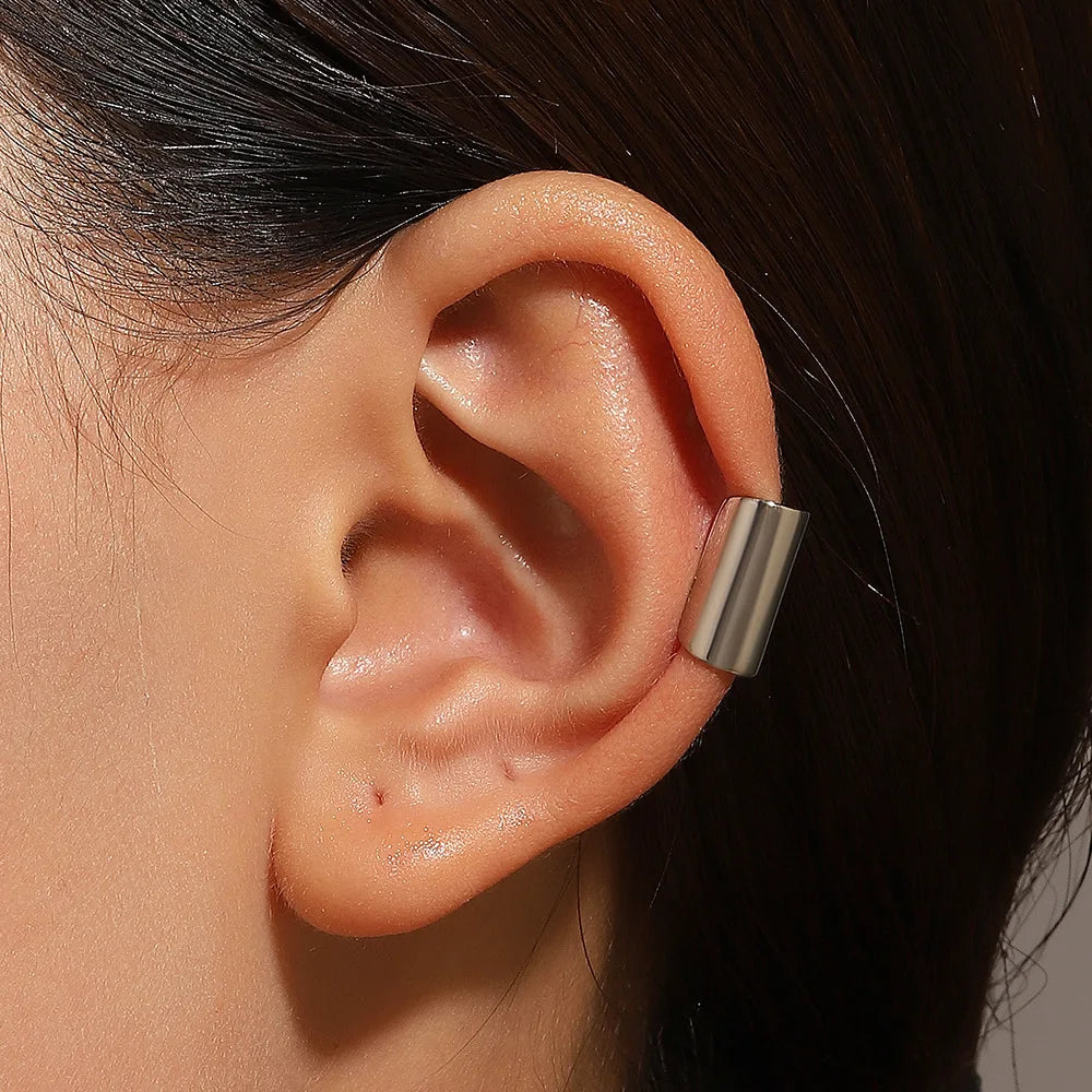 Punk Geometric Ear Cuff Non-Piercing Clip Earrings Women