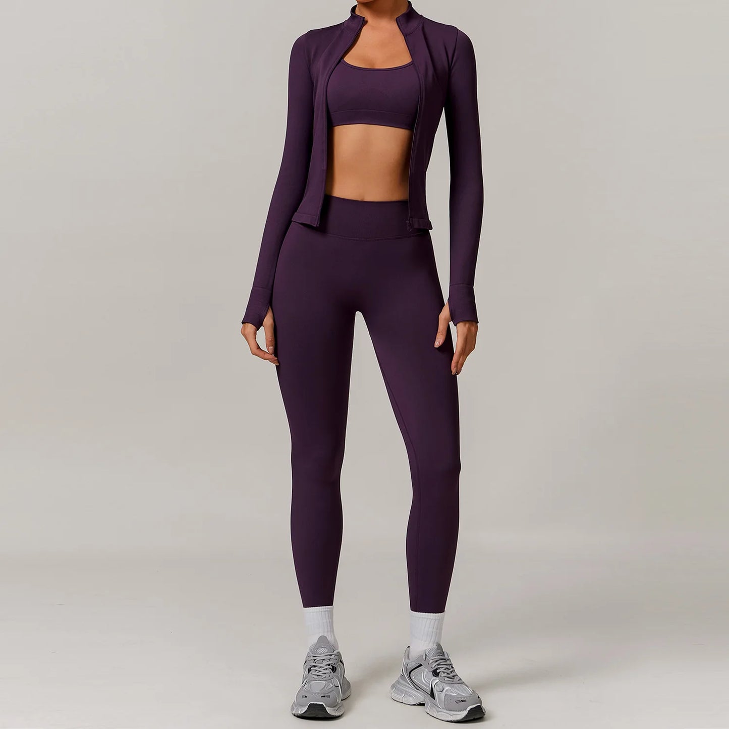 Women's Seamless Yoga Set – 2/3 Piece Gym Suit