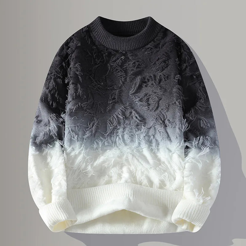 Men's Wool Knit Heavy Pullover Sweater Autumn Winter