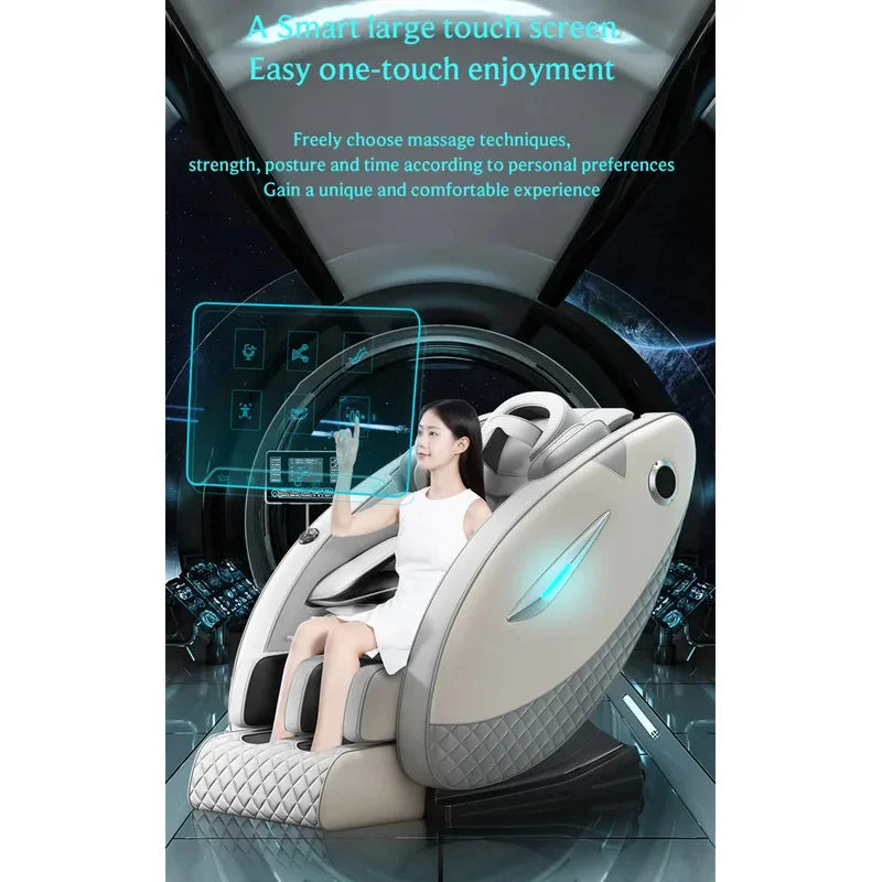 4D Massage Chair with Full Body Relaxation Function 2025 Zero Gravity SL-Track Shiatsu with Bluetooth Speaker and AI Control - Teglex