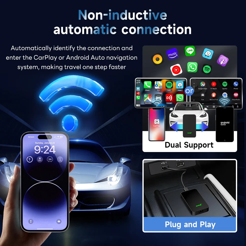 CarlinKit 5.0 Wireless CarPlay & Android Auto Box