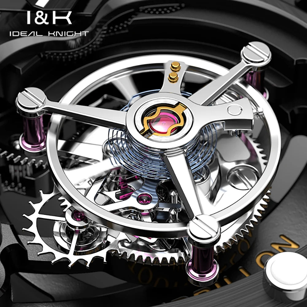 Tourbillon Skeleton Automatic Watch Quality Luminous Casual