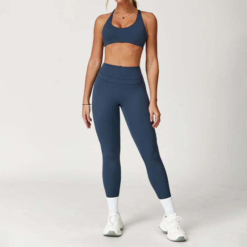 2-Piece Women's Yoga Set – Sports Bra & Leggings