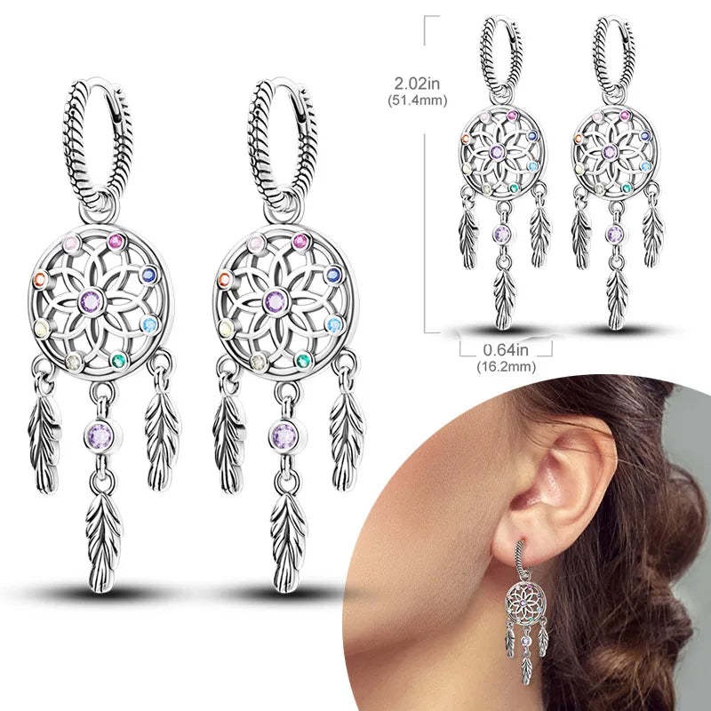 925 Silver Zirconia Hoop Earrings – Hypoallergenic