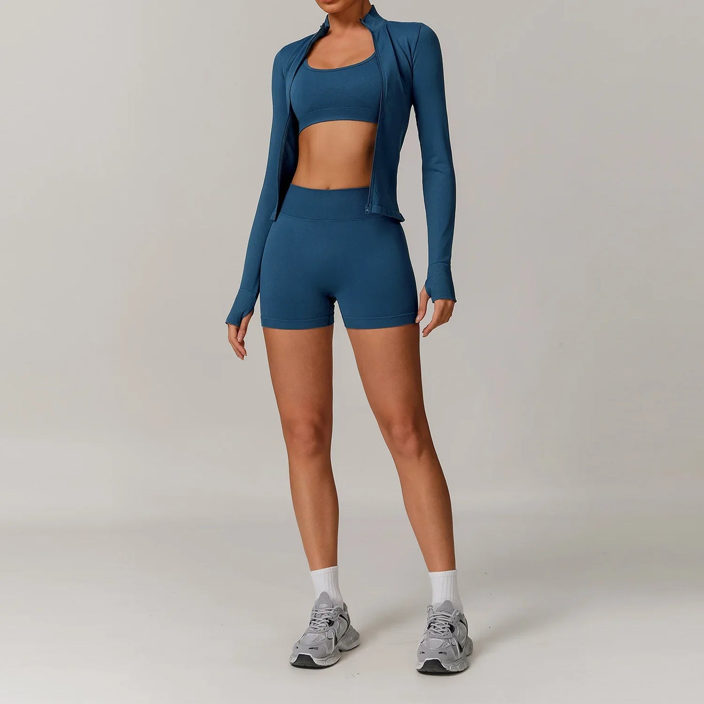 Women's Seamless Yoga Set – 2/3 Piece Gym Suit