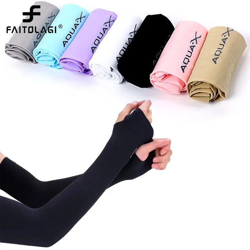 Ice Silk Arm Sleeves & Fishnet Fingerless Gloves – Punk