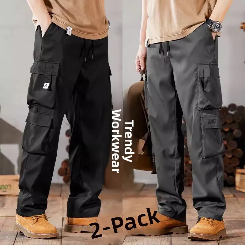 Men's Workwear Pants Loose Fit Wear-Resistant Durable Pants Casual