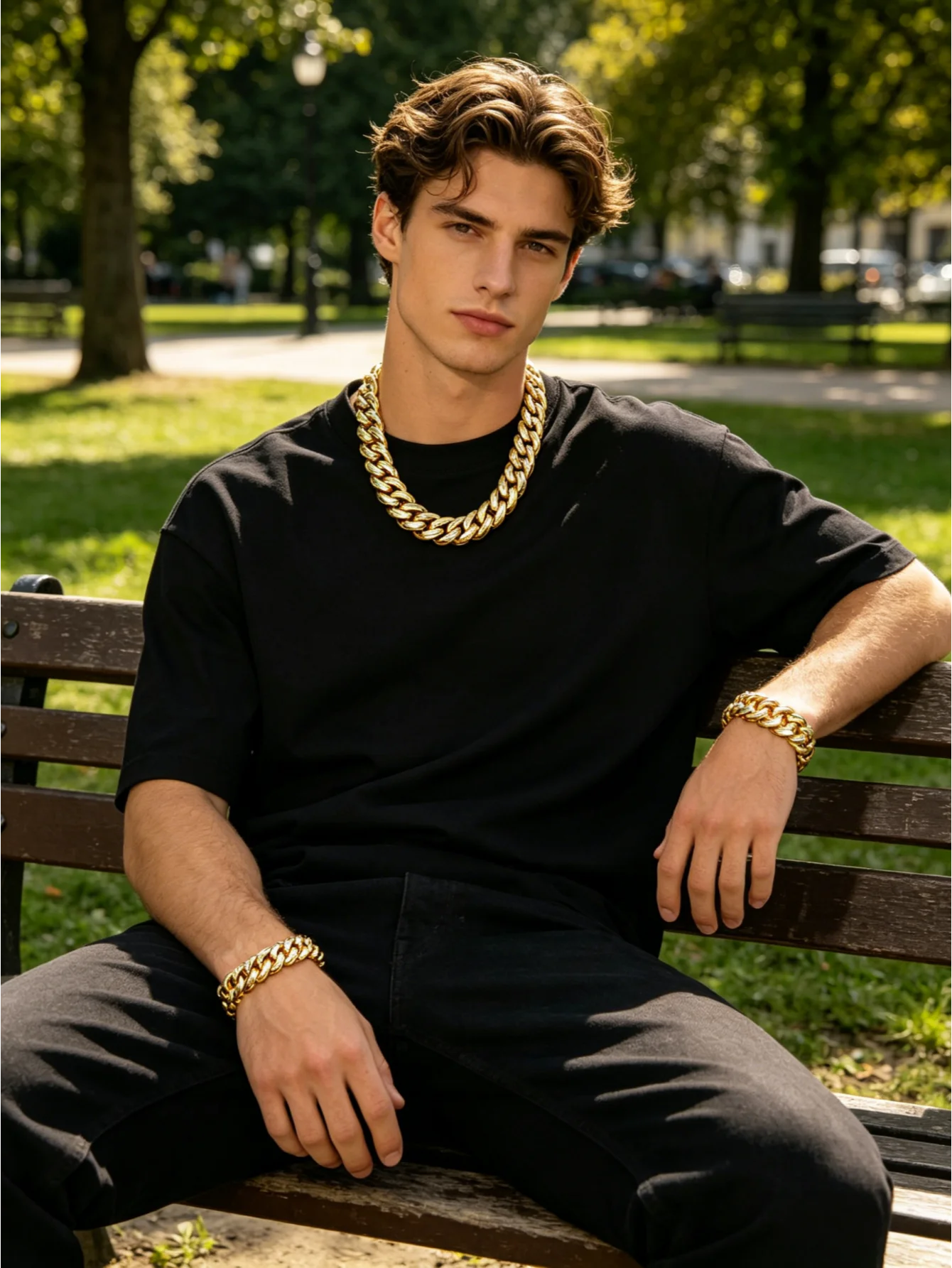 8-22mm Cuban Miami Link Chain 18K Gold Plated