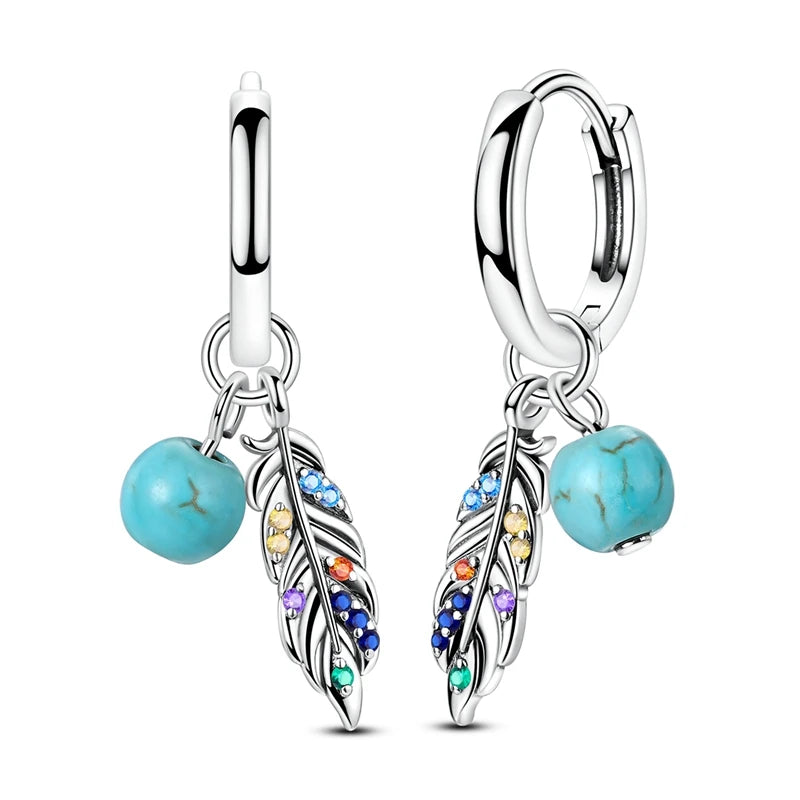 925 Silver Zirconia Hoop Earrings – Hypoallergenic