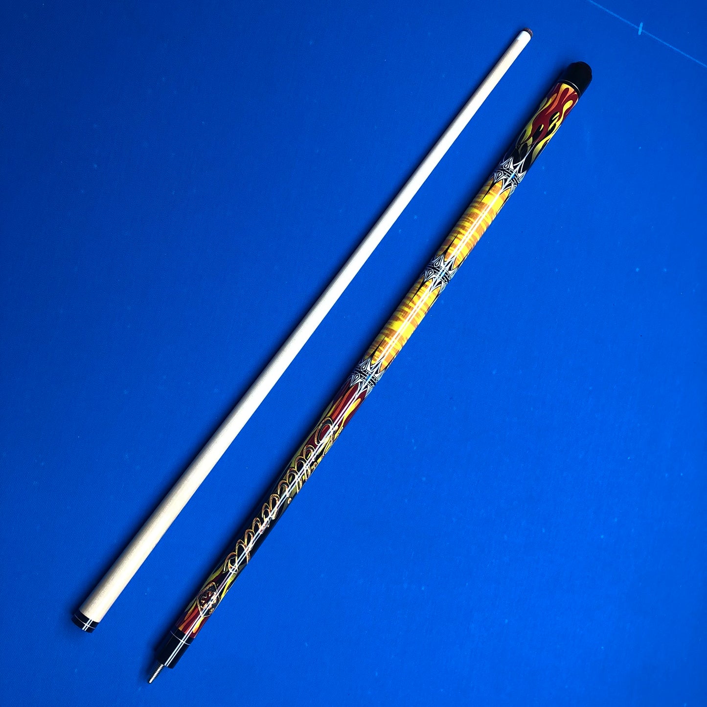 1/2 Split Billiard Cue Hard Maple 13mm Stainless Joint