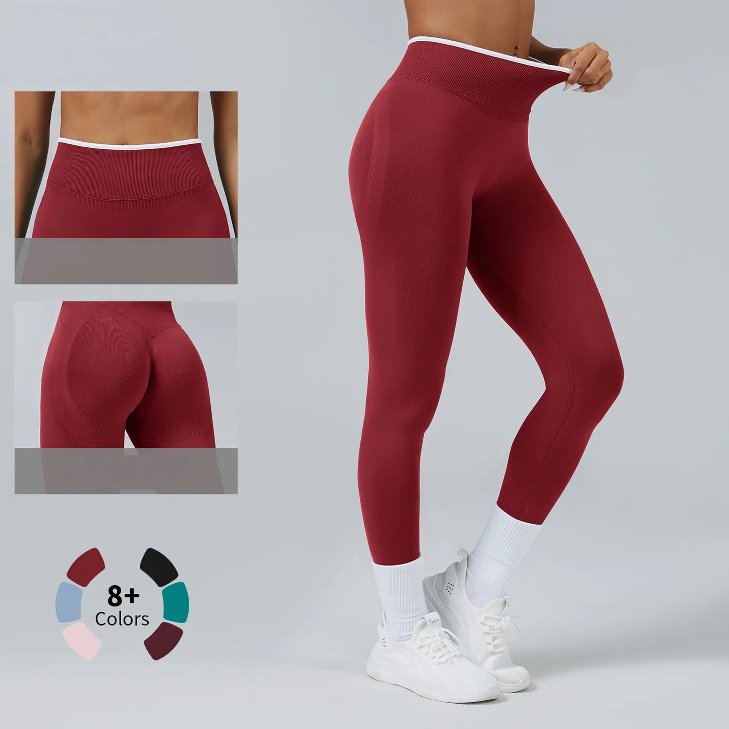 Women's Seamless Push-Up Yoga Leggings – Hip Lift Sport Pants