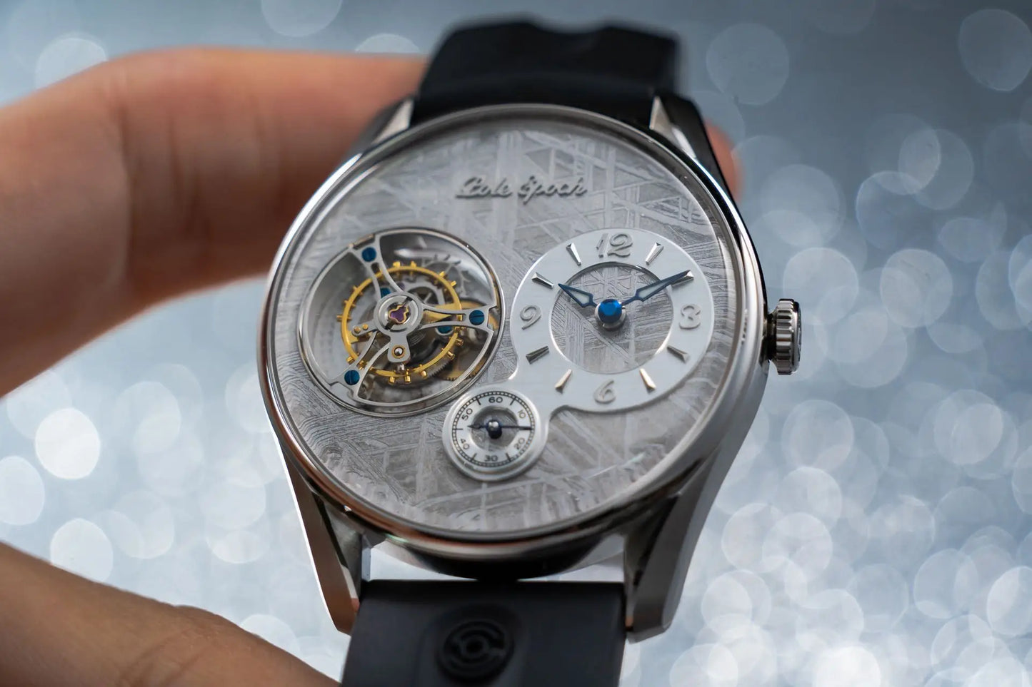 Jichen 008 Meteorite Men's Mechanical Watch Manual Tourbillon Movement with Sapphire Glass