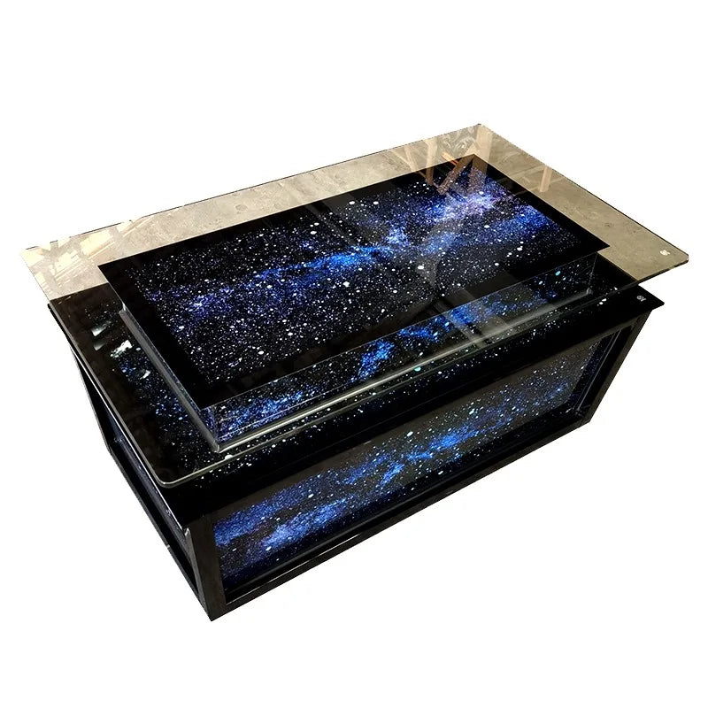 Luminous Tempered Glass Coffee Table Custom Color & Size