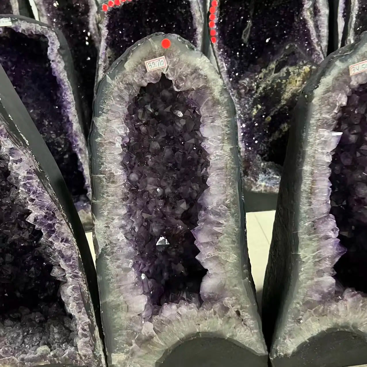 Natural amethyst egg quartz crystal cave specimen treatment spiritual energy