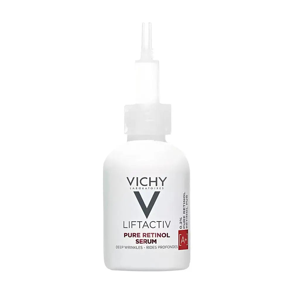 Vichy LiftActiv Pure Retinol Serum bottle on a white background