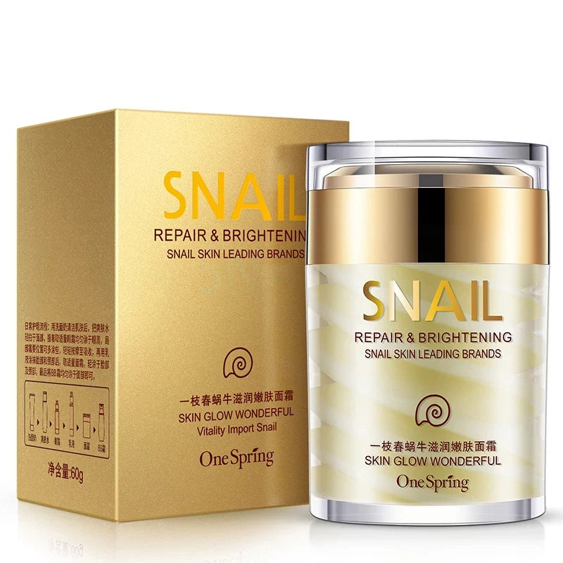 Snail Collagen Face Cream & Eye Serum Anti-Aging