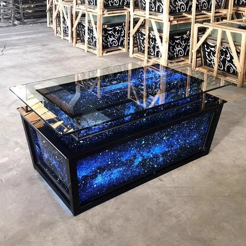 Luminous Tempered Glass Coffee Table Custom Color & Size