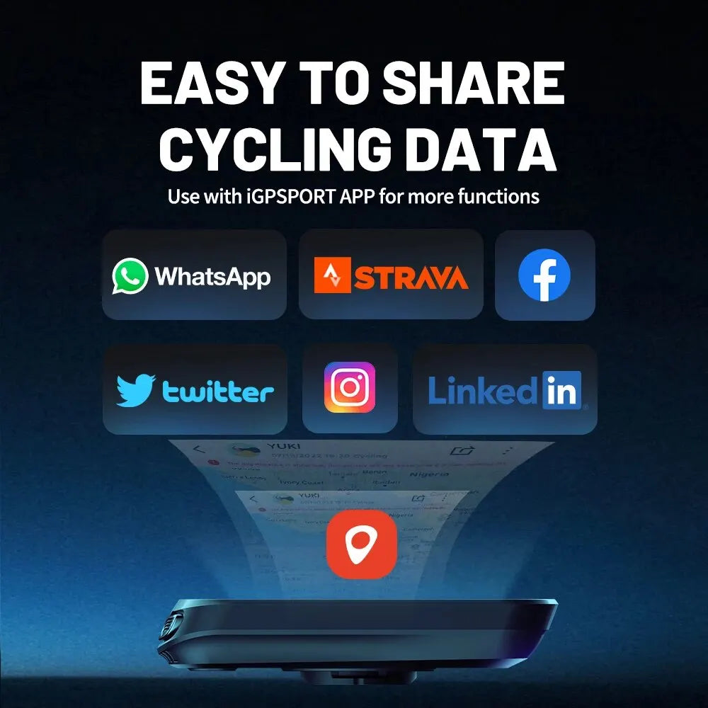 IGPSPORT BSC100S GPS Bike Computer Wireless Cycling Speedometer