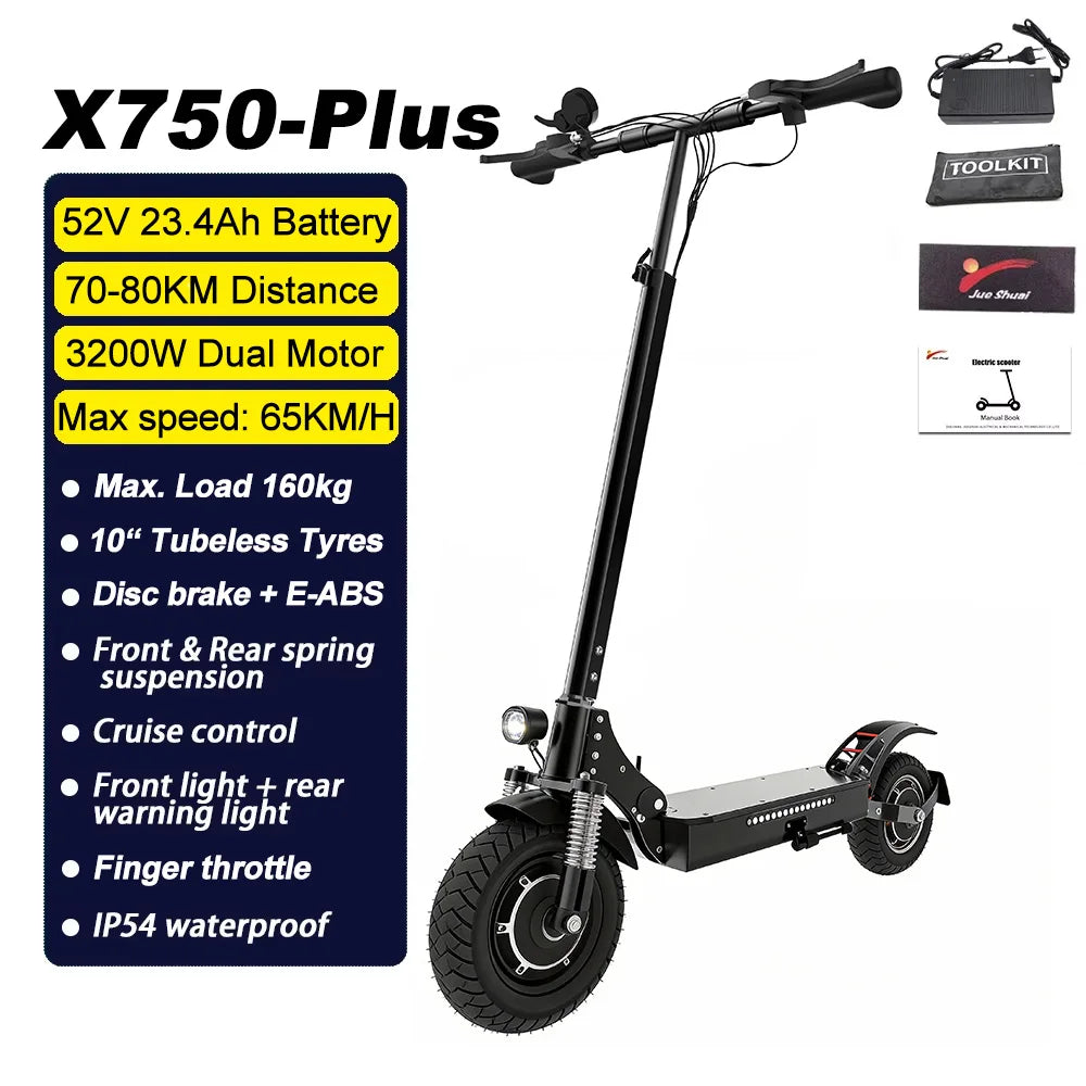 Adult Off-Road Foldable E-Scooter 36V-72V Options