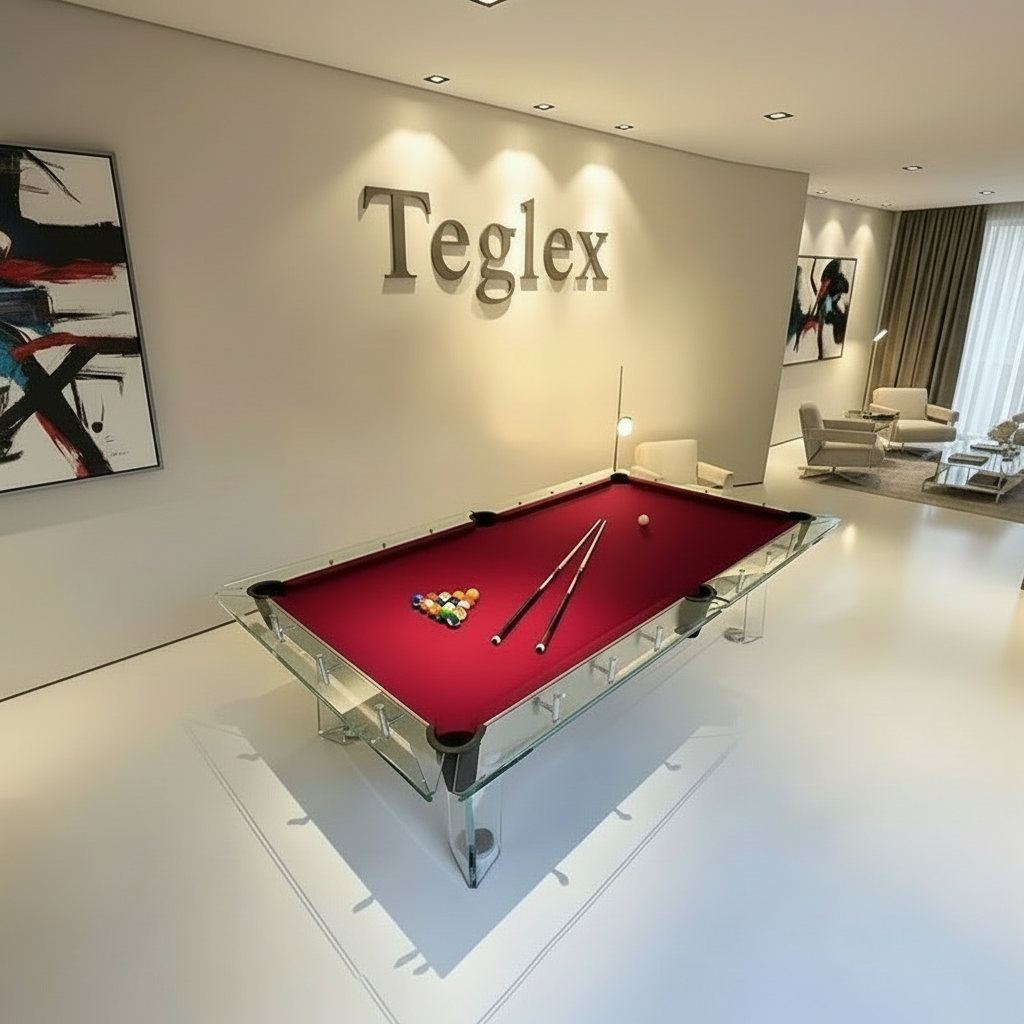 Customizable Black 8-Ball Snooker Pool Table – Full Set