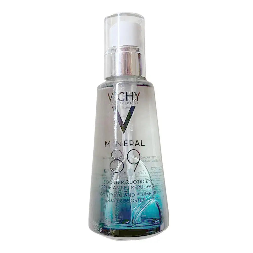 Vichy Mineral 89 bottle on a white background