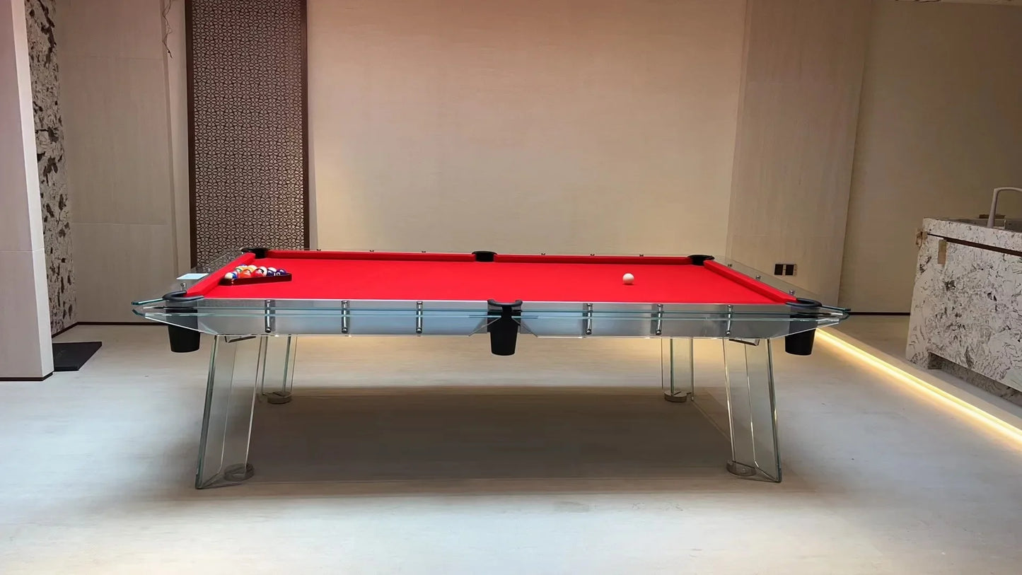 Customizable Black 8-Ball Snooker Pool Table – Full Set