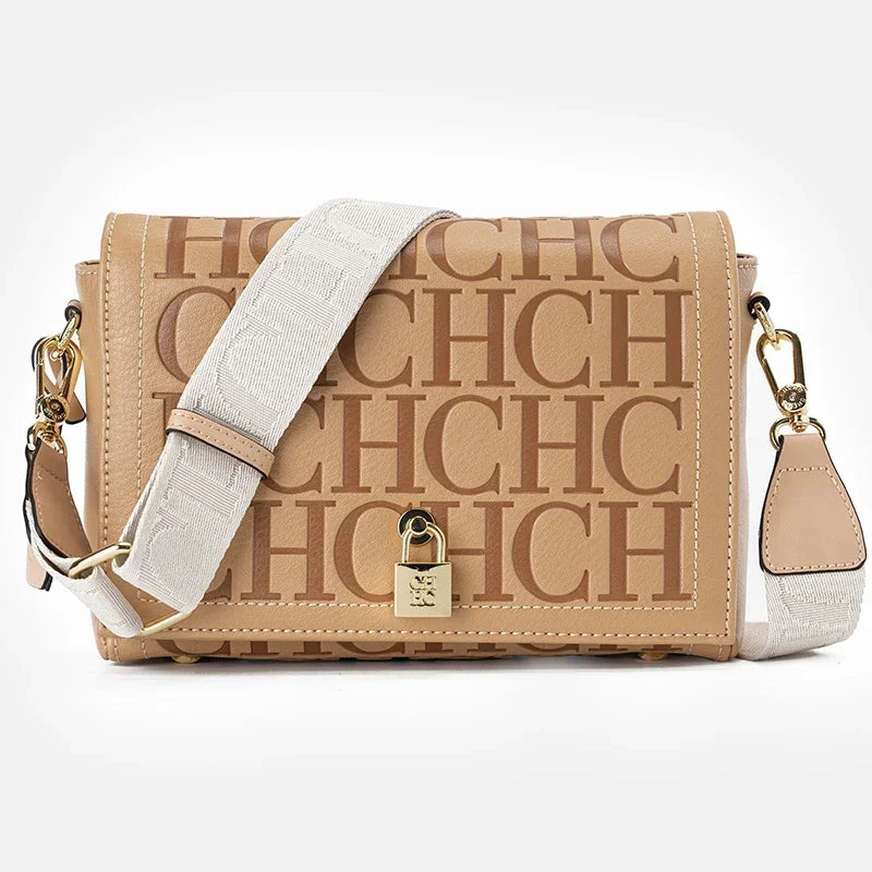 Classic Women's Letter Print Crossbody Bag | Elegant
