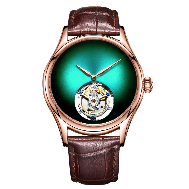 Tourbillon Mechanical Sapphire Skeleton Watch High-Quality