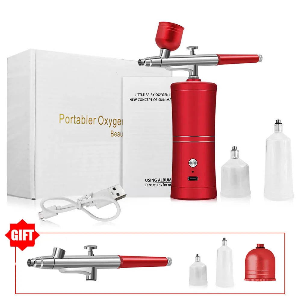 Wireless Mini Airbrush Kit with Compressor – Portable