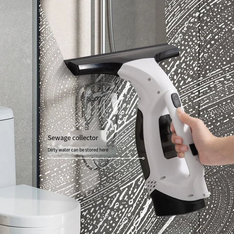 Electric Cordless Window Cleaner Machine White Cordless Rechargeable