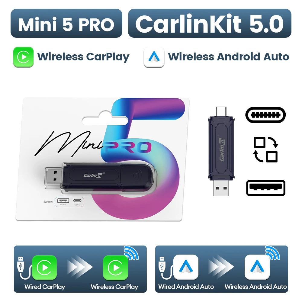 CarlinKit 5.0 Wireless CarPlay & Android Auto Box