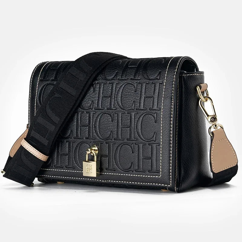 Classic Women's Letter Print Crossbody Bag | Elegant