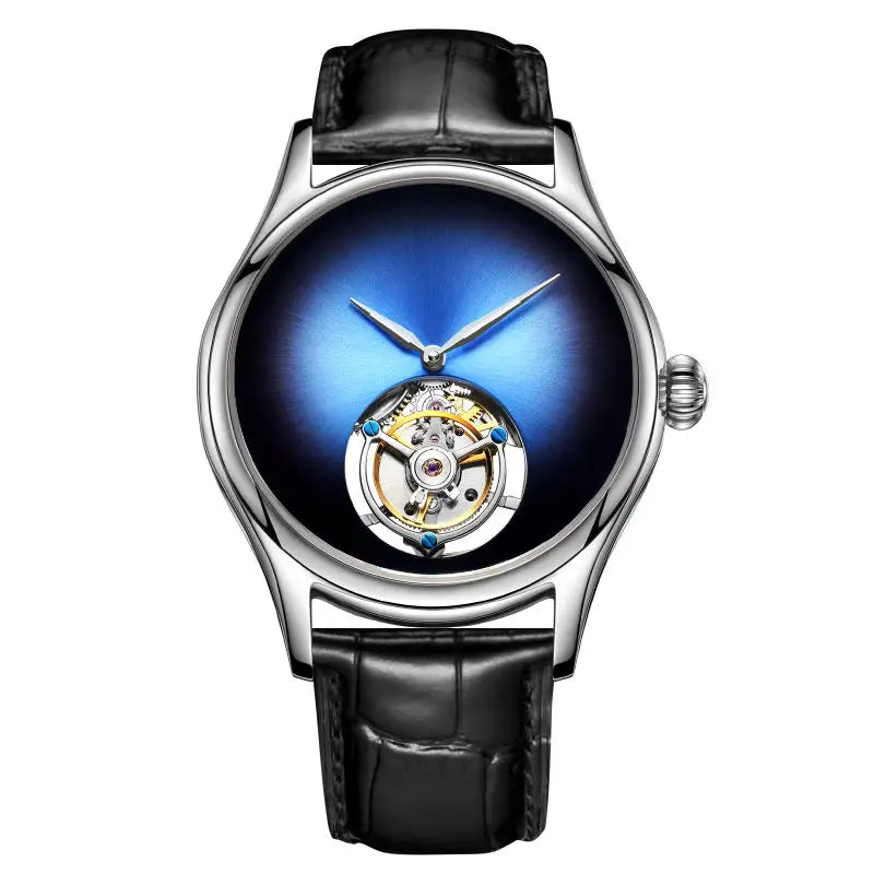 Tourbillon Mechanical Sapphire Skeleton Watch High-Quality