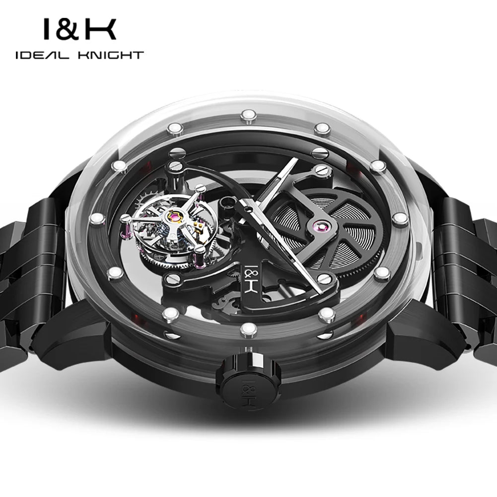Tourbillon Skeleton Automatic Watch Quality Luminous Casual