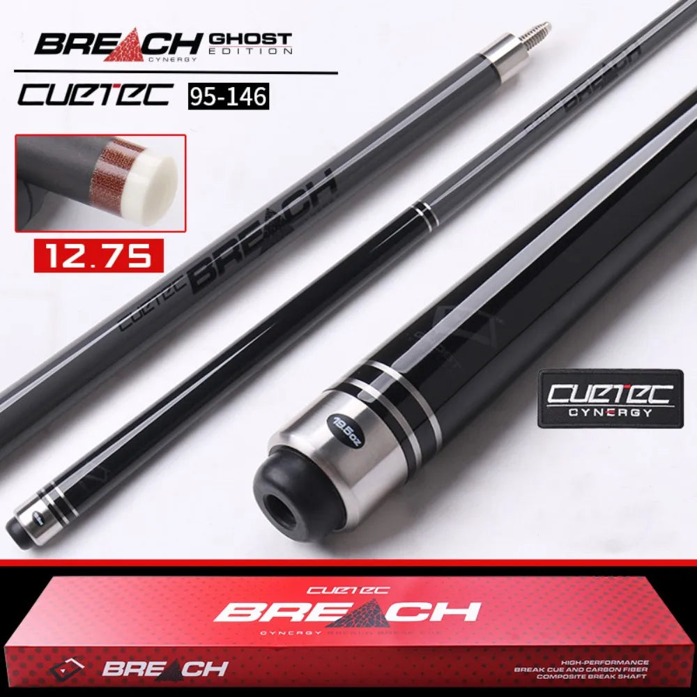 Cuetec Carbon Cynergy Ghost  Jump 13.9mm /Breach Break Pool Cue Stick12.75mm