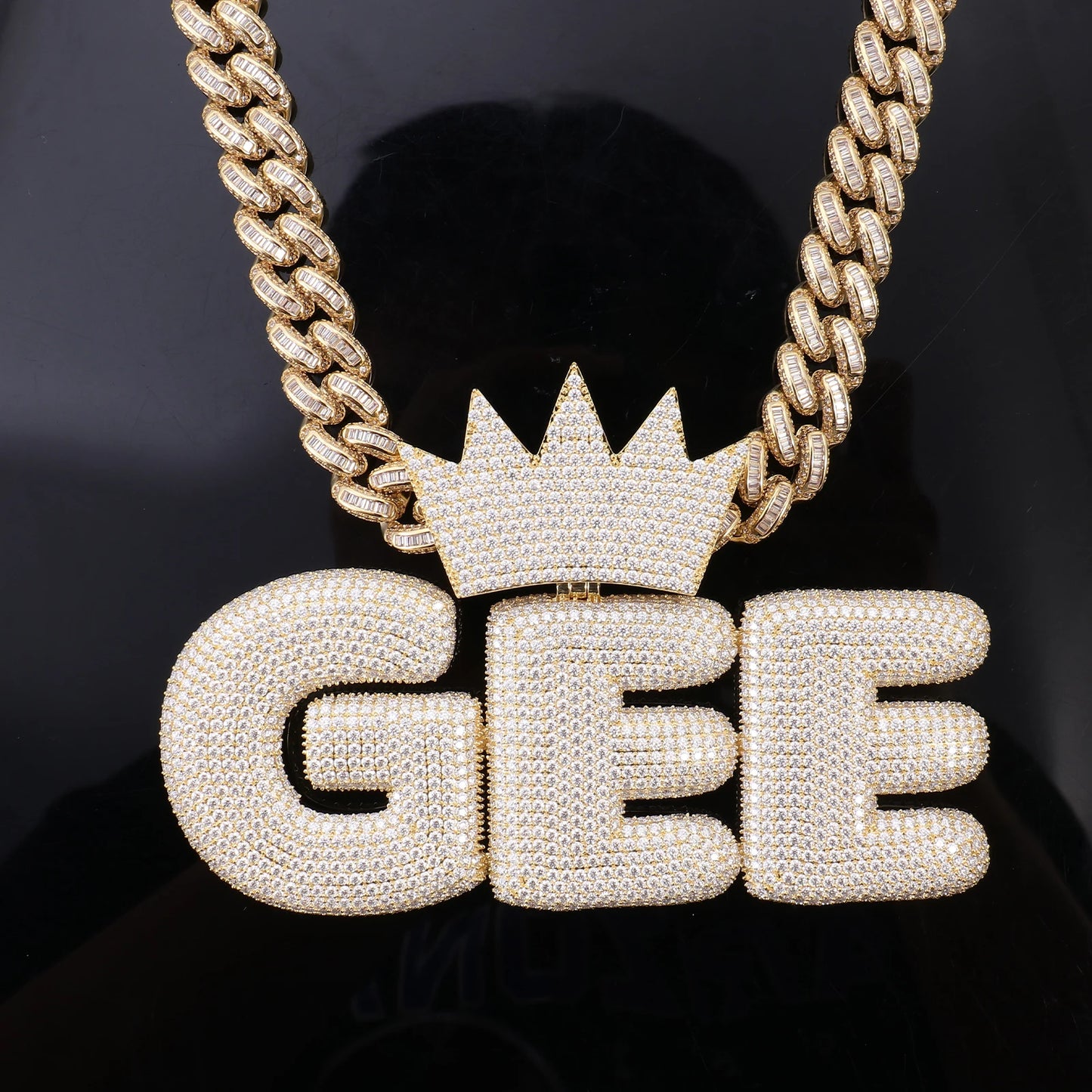 Pendant S925 Moissanite Crown Pendants Miami Rock Jewelry