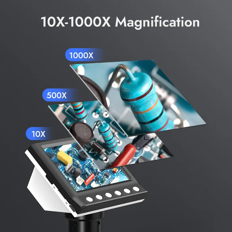 DM7 4.3" 1000X 1080P Digital Coin Microscope
