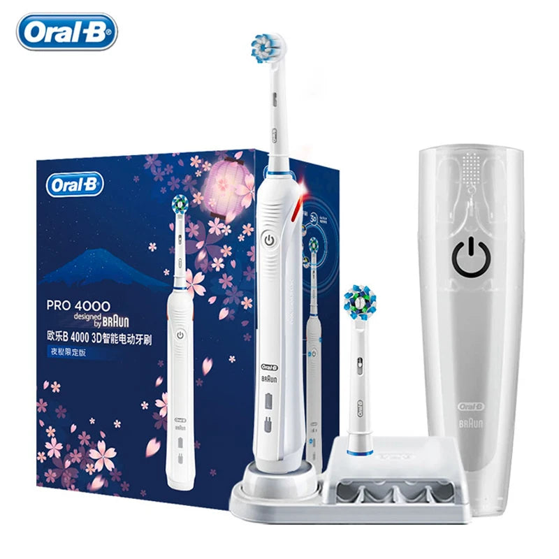 Oral-B Pro 4000 Electric Toothbrush 3D Action 4 Modes