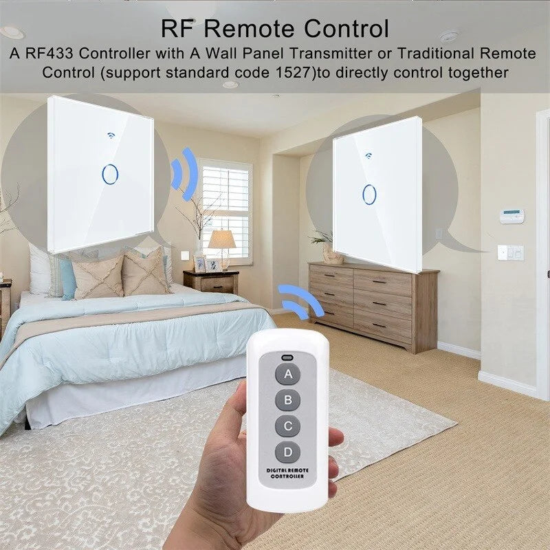 AXUS EU WiFi Smart Touch Light Switch Tuya Alexa Google