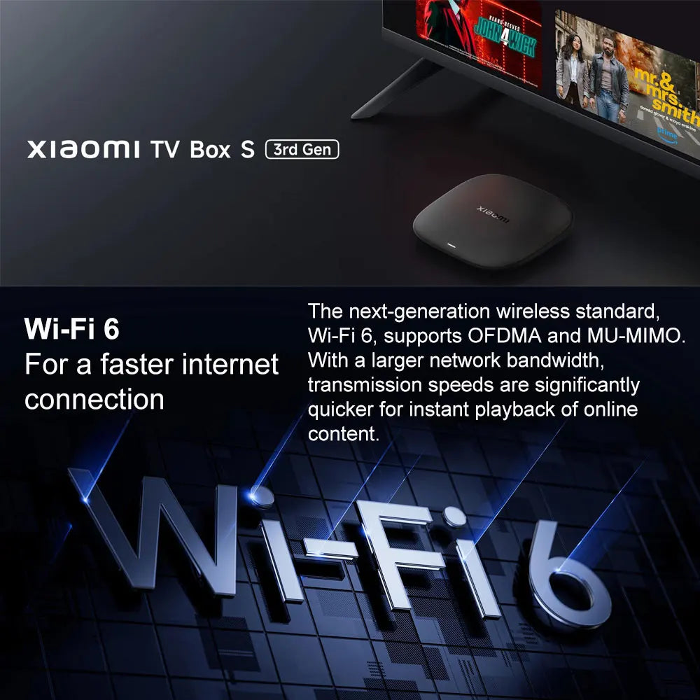 Xiaomi Mi TV Box S 4K UHD  Google TV Dolby Vision BT5.2