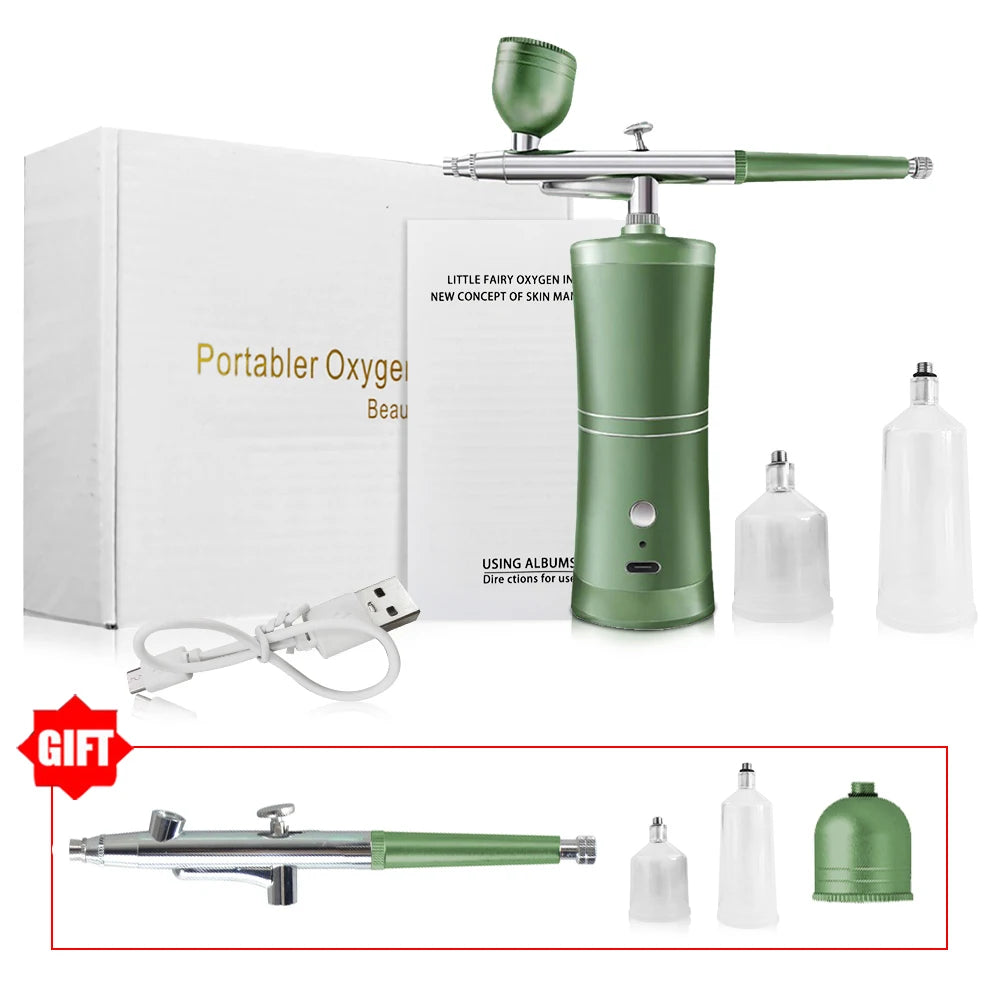 Wireless Mini Airbrush Kit with Compressor – Portable