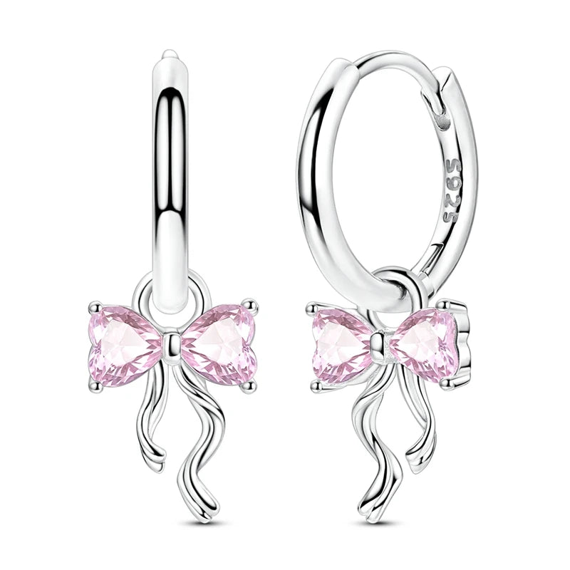 925 Silver Zirconia Hoop Earrings – Hypoallergenic