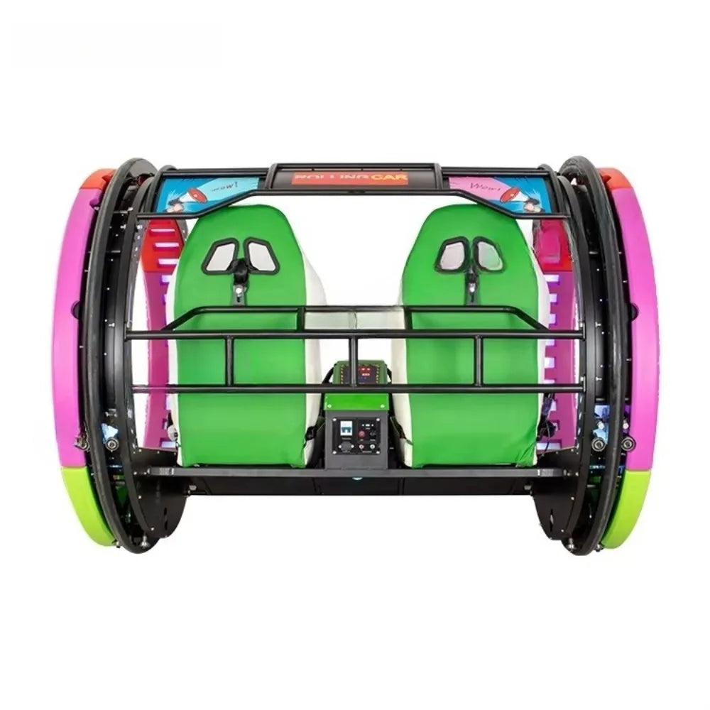 360° Remote Control Electric Rolling 2 Seats Coin Operate Swing