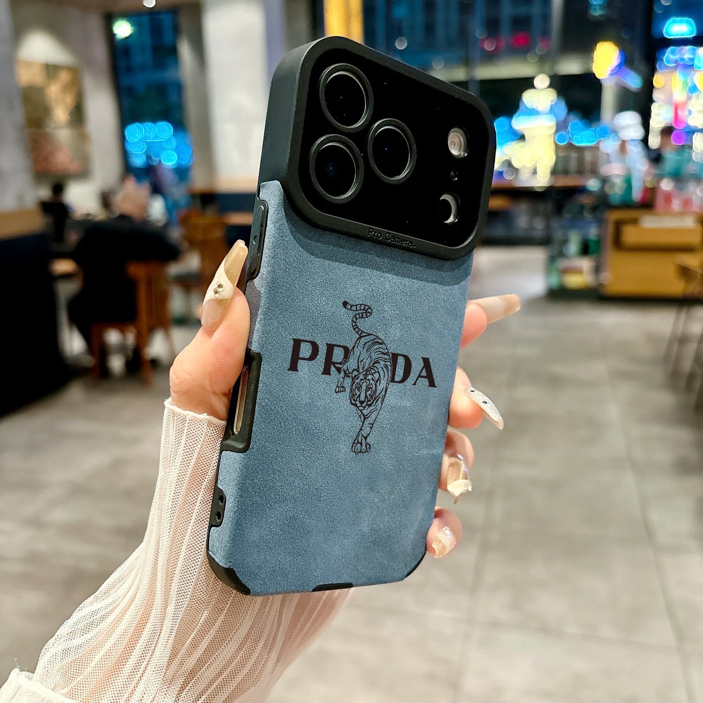 Luxury Tiger Leather iPhone Case Italy Streetwear