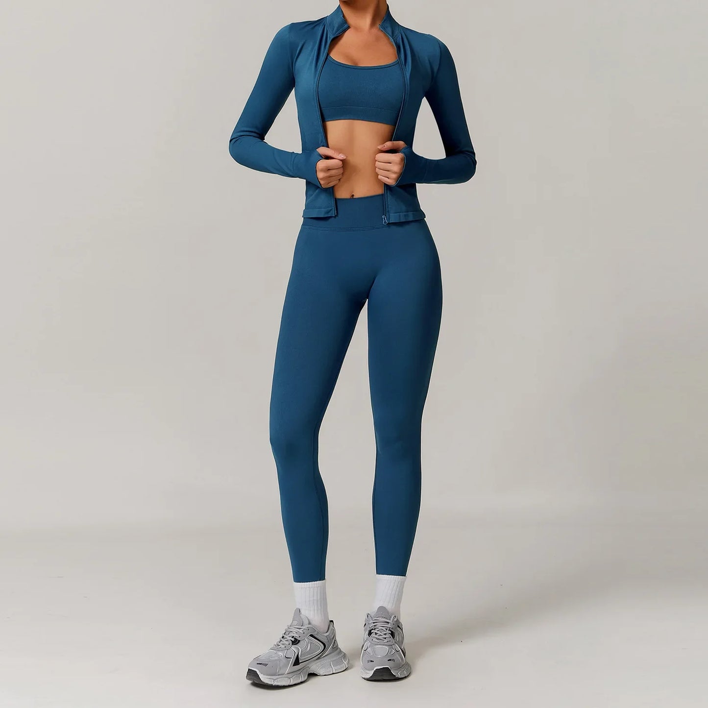 Women's Seamless Yoga Set – 2/3 Piece Gym Suit
