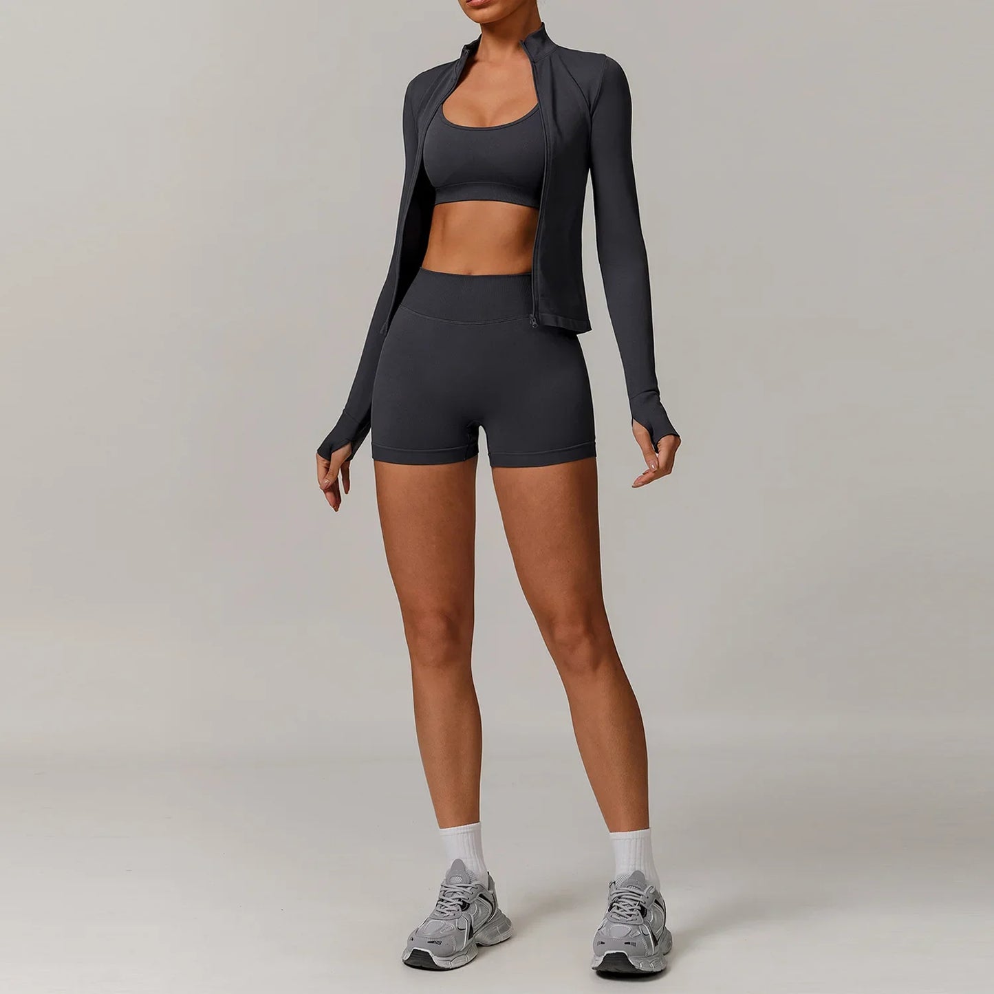 Women's Seamless Yoga Set – 2/3 Piece Gym Suit