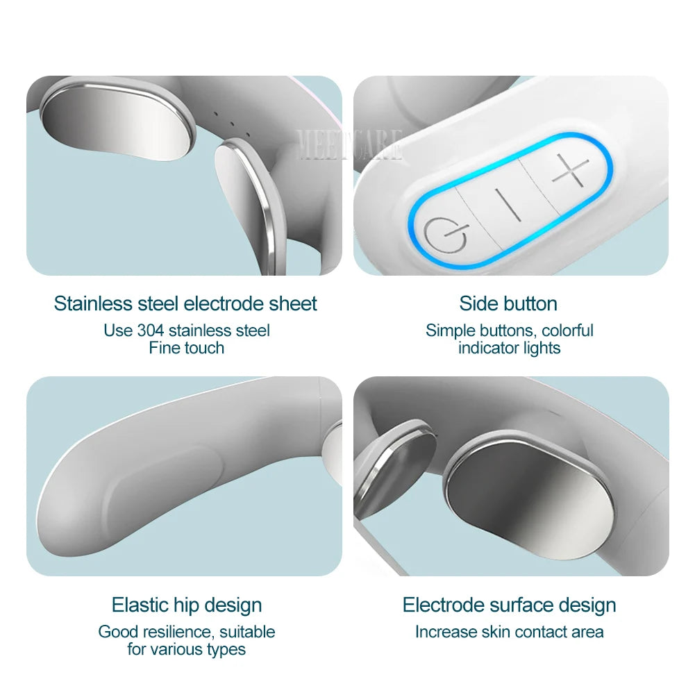 EMS Pulse Neck Massager – TENS Cervical Pain Relief