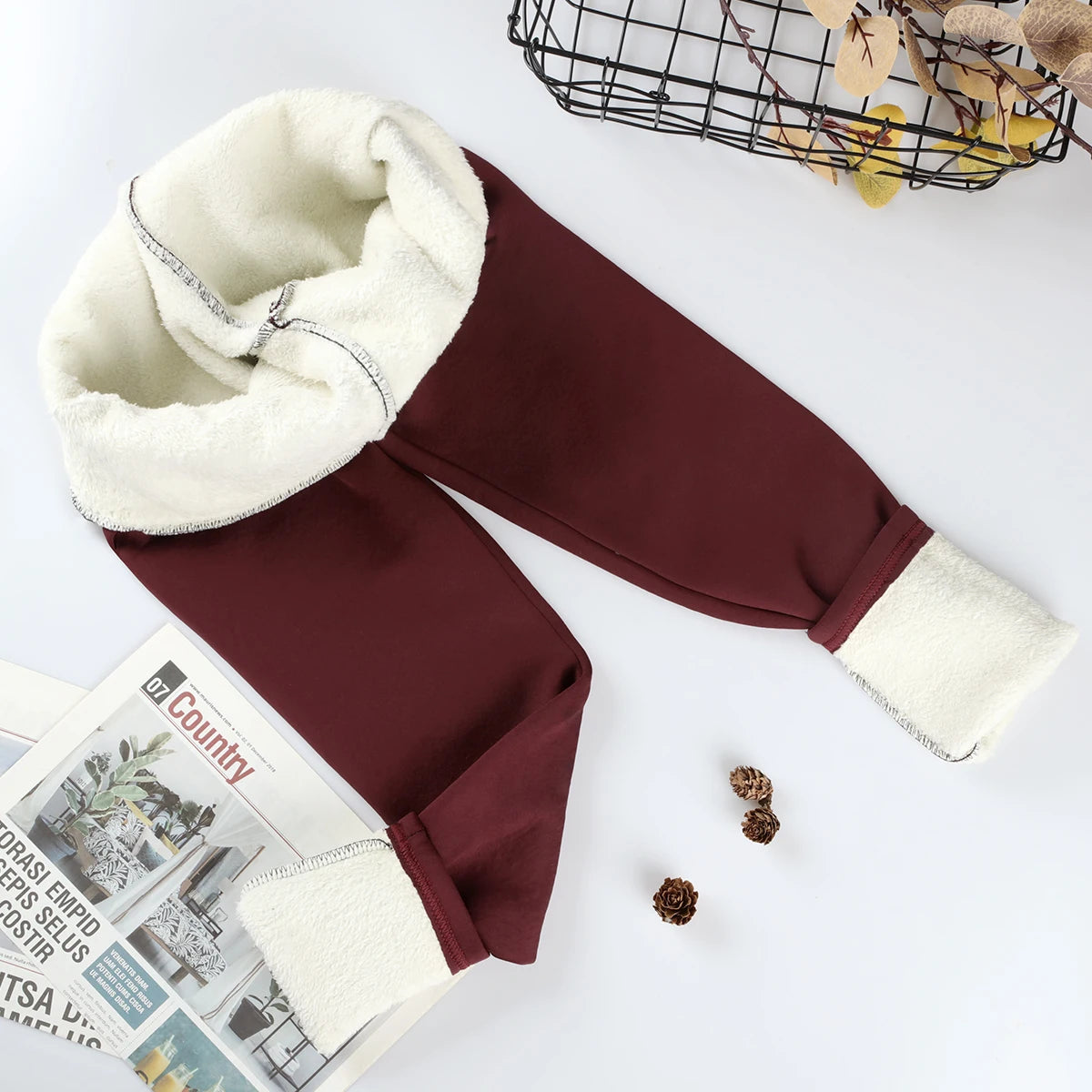 Women Velvet High Waist Thick Warm Winter Casual Leggings
