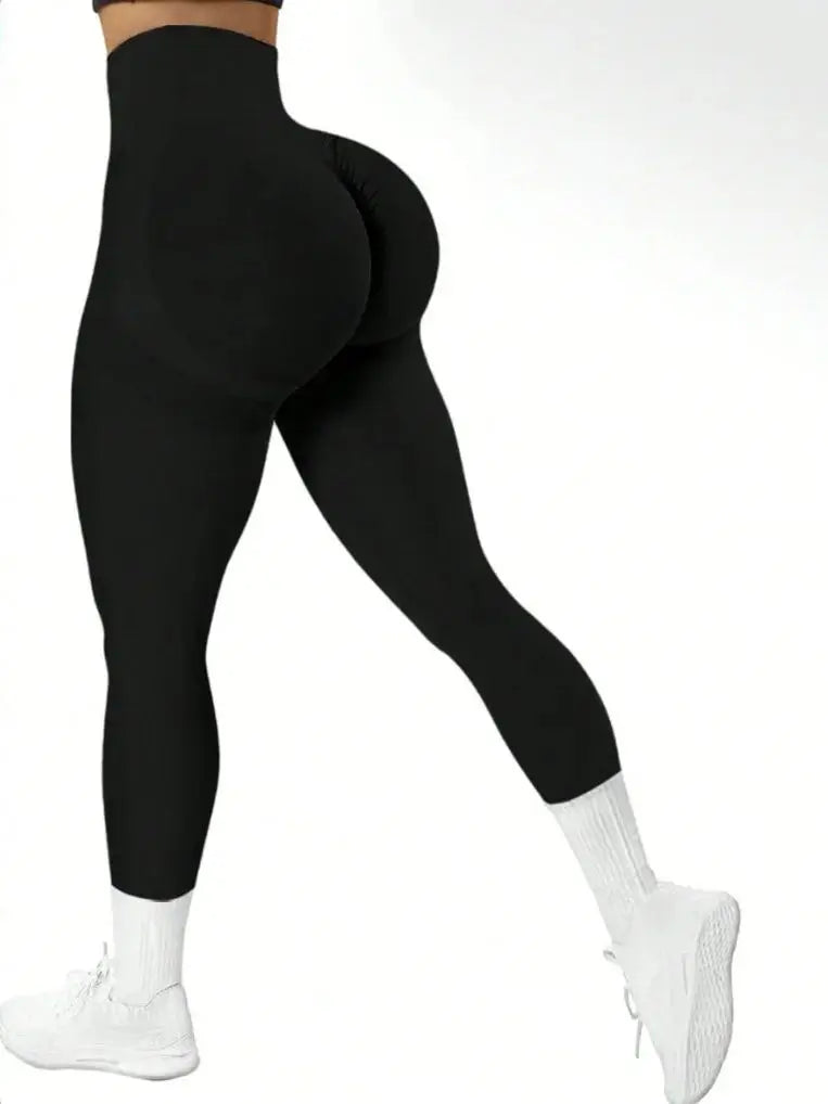 Women's High Waist Seamless Yoga Capri Pants Leggings
